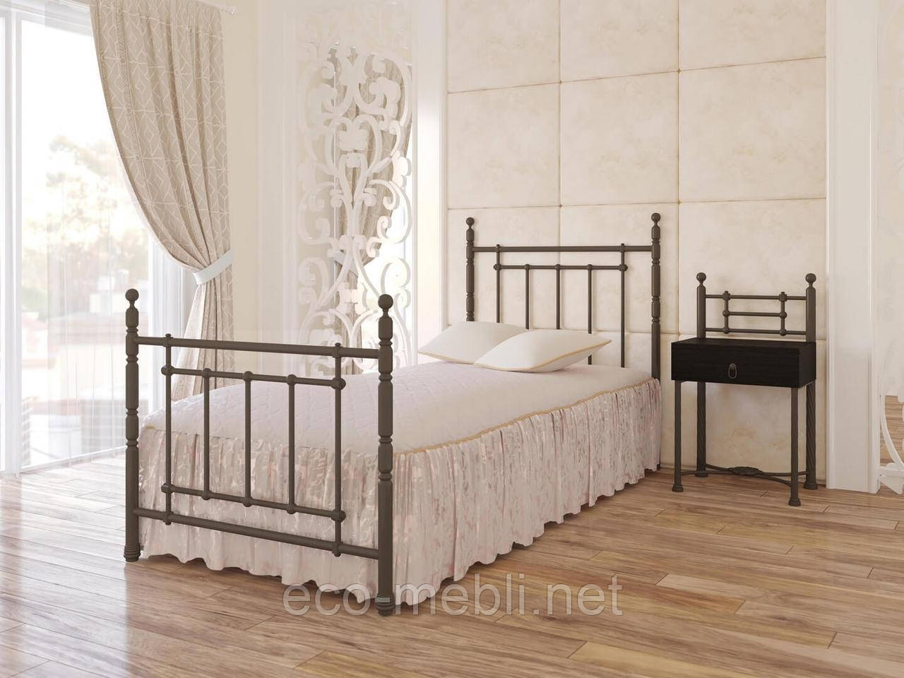 Односпальне ліжко Неаполь Метал Дизайн, фото 1