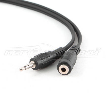 Аудіокабель подовжувач AUX 3.5 mm jack, 1.0 м, фото 1