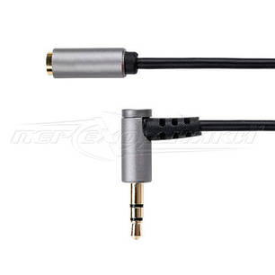Аудіо кабель подовжувач AUX 3.5 mm jack (преміум якість), 1.8 м, фото 2