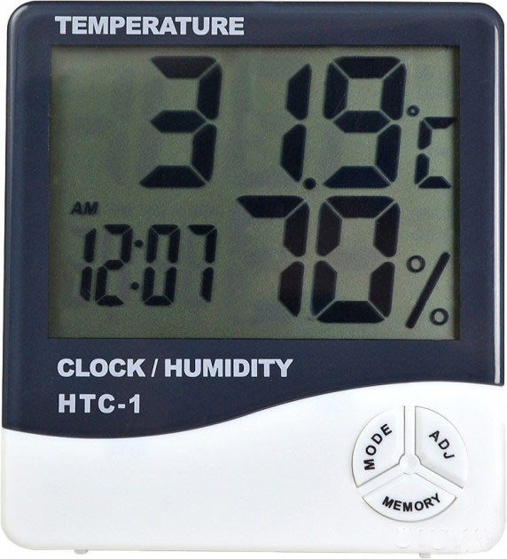 Цифровий термогігрометр HTC LCD 3 в 1 HTC-1 (000840)