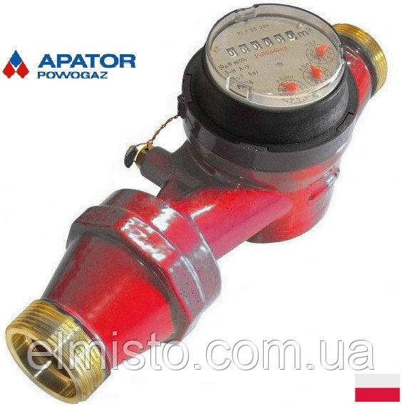 Водомеры Apator Powogaz JS-130-16 ГВ (ДУ-40) 1 1/2" на горячую воду крыльчатые сухоходы для домов с КМЧ - фото 2 - id-p663740509