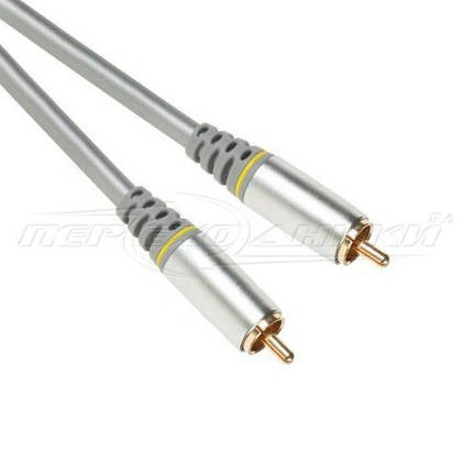 Кабель відео 1RCA-1RCA коаксіальний (Silver Edition), в блістері, 0.5 м, фото 2