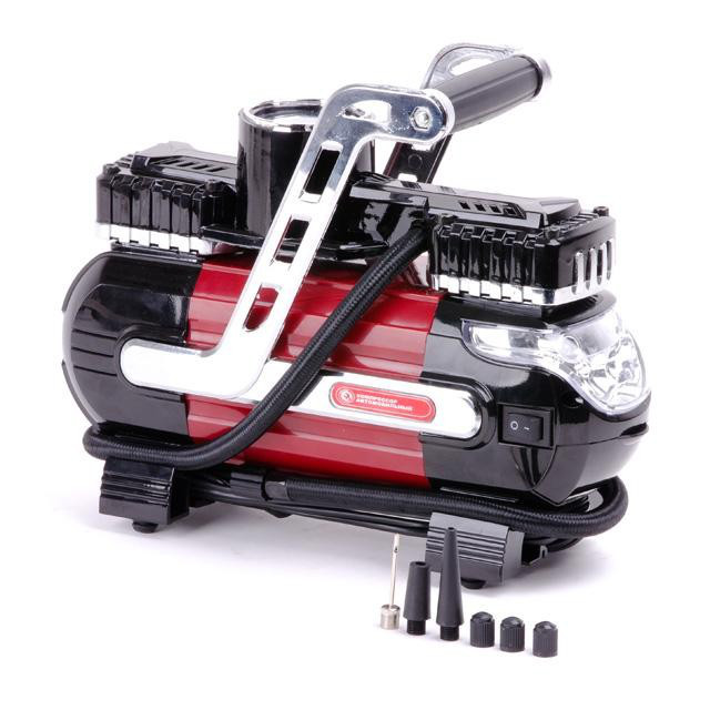 Компресор автомобільний 12В. Два циліндра 30 мм INTERTOOL AC-0003 За передоплатою