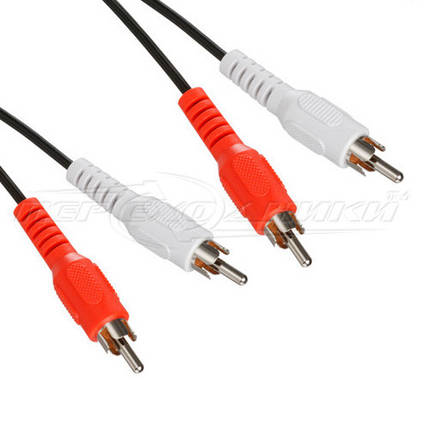 Кабель аудіо 2RCA-2RCA (економ якість), 5 м, фото 2