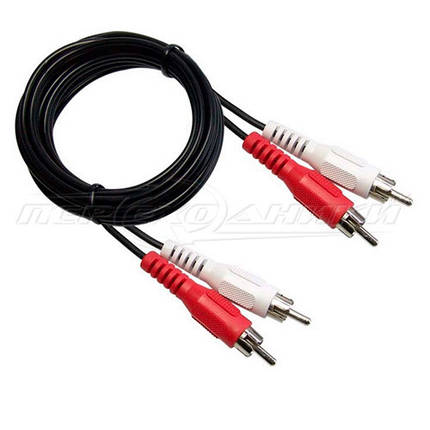 Кабель аудіо 2RCA-2RCA (економ якість), 10 м, фото 2