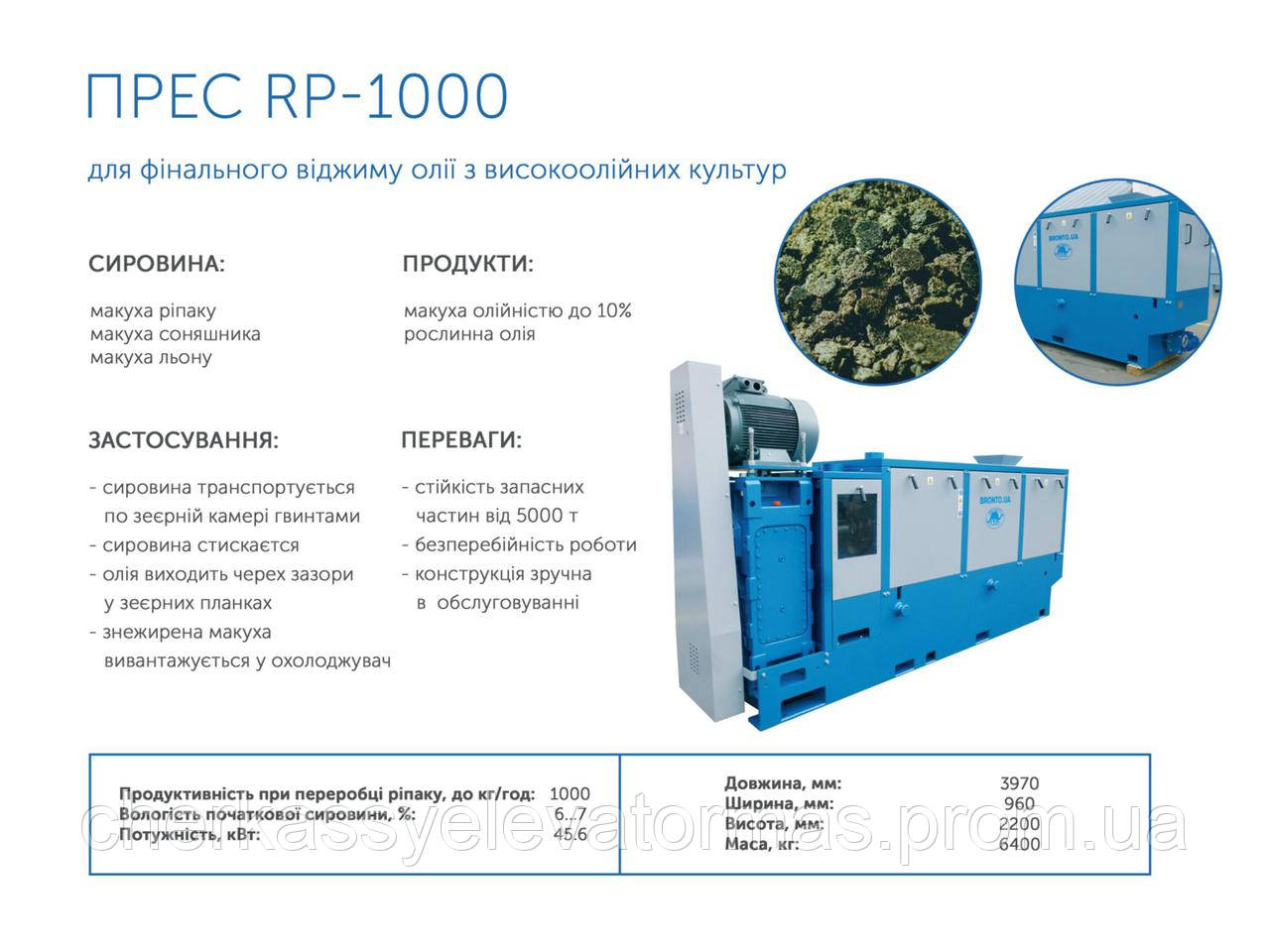 Олія холодного пресування RP-1000