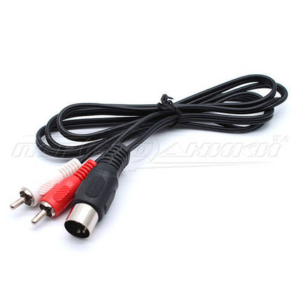 Кабель 5 pin DIN to 2RCA, 1.2 м, фото 2