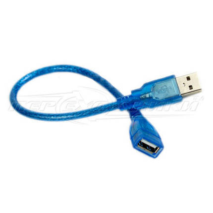 Кабель подовжувач USB 2.0 AM - AF(хороша якість), 0.3 м, фото 2