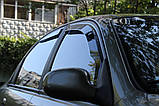 Дефлектори вікон вставні Chevrolet Aveo II 2006-2011 4D Sedan, фото 3
