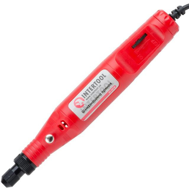 Пряма шліфмашина (гравер) 18В, 0-18000об/хв. INTERTOOL DT-0518