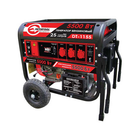 Генератор бензиновий, станція електрична INTERTOOL DT-1155, фото 1