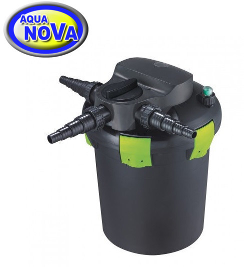 Напірний фільтр для ставка AquaNova NBPF-6000 УФ-лампа 9Вт з зворотним промиванням, фото 1