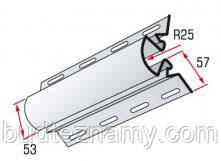 Кутова радіусна планка Біла — 3050 мм, Alta-Siding.