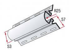 Кутова радіусна планка Біла — 3050 мм, Alta-Siding.