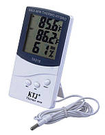 Термометр-гігрометр цифровий KTJ ТА318 з виносним датчиком.