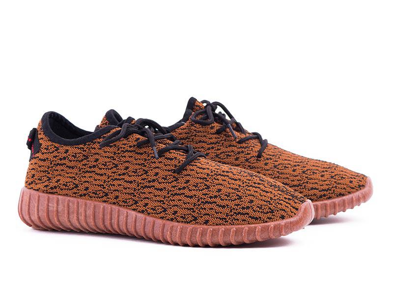 Кросівки Yeezy Boost Brown / Black літні унісекс текстиль