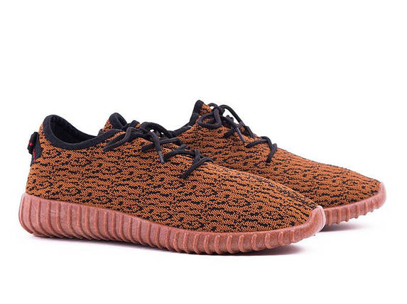 Кросівки Yeezy Boost Brown / Black літні унісекс текстиль, фото 1