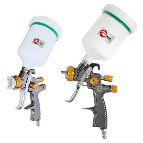 Пневматичний фарборозпилювач LVLP BRONZE NEW INTERTOOL PT-0136 За передоплатою, фото 1