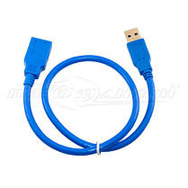 Кабель подовжувач USB 3.0 AM — AF, 0.5 м, синій, фото 4