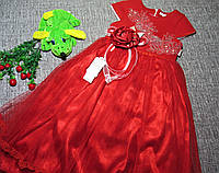 Сукня святкова червона пишна для дівчинки на 6  років
