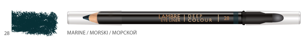 Олівець для очей LAMBRE Deep Colour Eye Liner No28 Marine/Морський, фото 1
