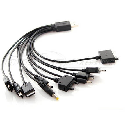 Универсальное зарядное устройство USB 10 в 1 для iPhone 4,5,6 и др., фото 2