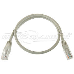 Патч-корд литий CAT5e UTP, RJ45, біметал, 0.5 м