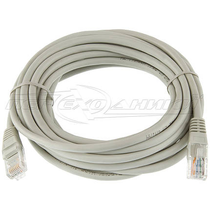 Патч-корд литий CAT5e UTP, RJ45, біметал, 5 м, фото 2