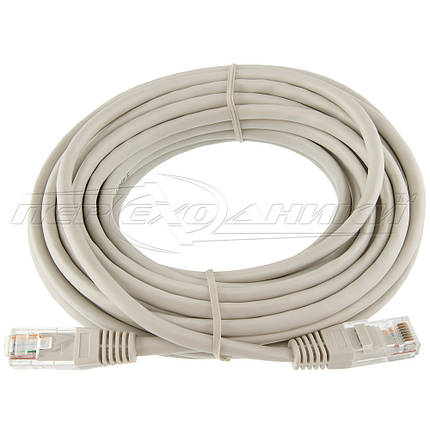 Патч-корд литий CAT5e UTP, RJ45, біметал, 7.5 м, фото 1