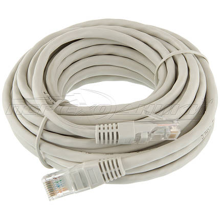 Патч-корд литий CAT5e UTP, RJ45, мідь, 10 м, фото 2