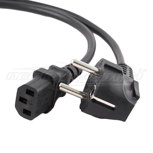 Кабель живлення 220V для комп'ютера CEE 7/4-С13 (січення 3х0.5 мм2), біметал, 4.5 м