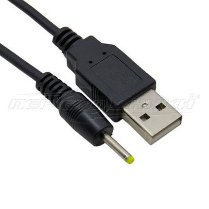 Кабель живлення USB to DC 2.5 x 0.7 мм для планшета, 0.7 м, фото 1