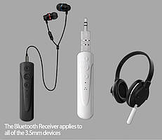Bluetooth AUX приймач,адаптер, блютуз гарнітура навушники, ГУЧНИЙ ЗВ'ЯЗОК ST-006