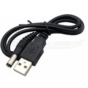 Кабель живлення USB to DC 5.5x2.1 мм, 0.8 м, фото 3
