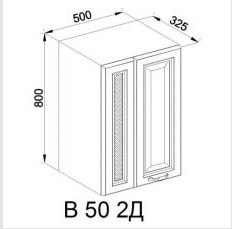 Кухонний модуль верхній Роксана В 50 2Д