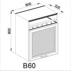 Кухонний модуль верхній Роксана В 60