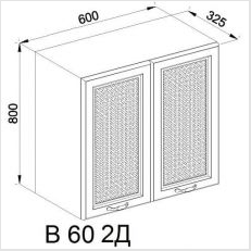 Кухонний модуль верхній Роксана В 60 2Д