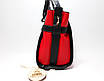 Жіноча стильна, об'ємна сумка-тоут Червоного кольору, фото 7