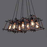 Подвесной светильник [ Loft Spider Cubes Edisons - 8 Lamp ]