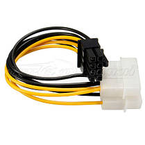 Кабель живлення для відеокарт 8 pin PCI-E to 2x Molex, 14 см, фото 4