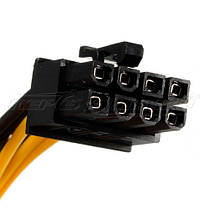 Кабель живлення для відеокарт 8 pin PCI-E to 2x Molex, 14 см, фото 6