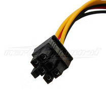 Кабель живлення для відеокарт 6 pin PCI-E to Molex, 14 см, фото 3