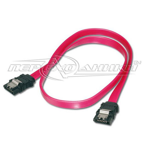Кабель SATA-DATA для HDD, 50 см прямий із засувками