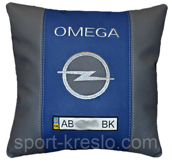 Подушка подарок автолюбителю декоративная с логотипом опель Opel - фото 3 - id-p23150527