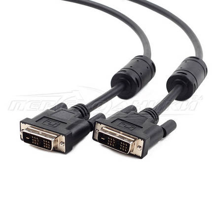 Кабель DVI - single link DVI (18+1), 2 фериту, 1.8 м, фото 2
