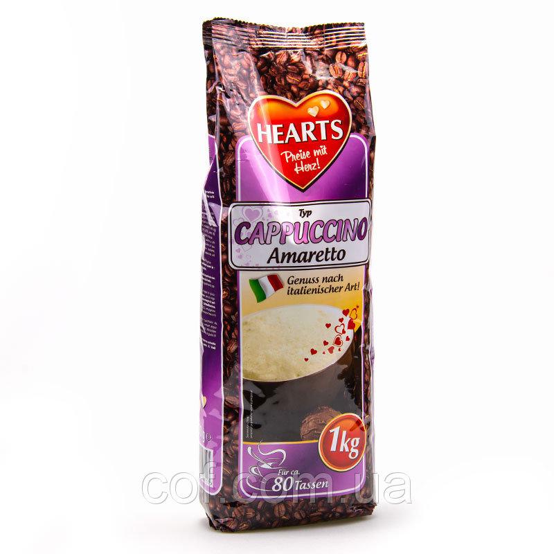 Кава капучіно амаретто розчинний Hearts Capuccino Amaretto, 1кг. Напій кавовий швидкорозчинний, фото 1
