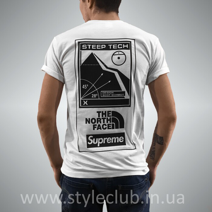 Футболка Supreme TNF Collab Біла XS