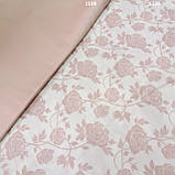 Сатин Люкс разом з пудровими квітами, ширина 240 см, фото 5