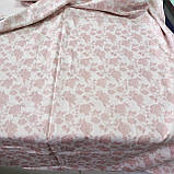 Сатин Люкс разом з пудровими квітами, ширина 240 см, фото 2