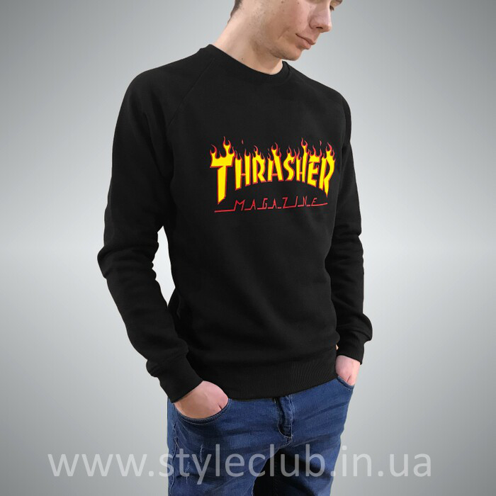 Thrasher Magazine світшот • Бірка Трешер • Чорна чоловіча кофта XS